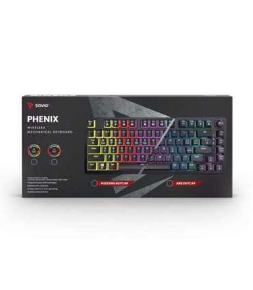 SAVIO PHENIX Wireless mechanical keyboard, Gateron Red Pro, ABS