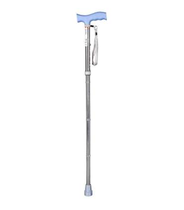 Folding walking stick ACTIONMED silver