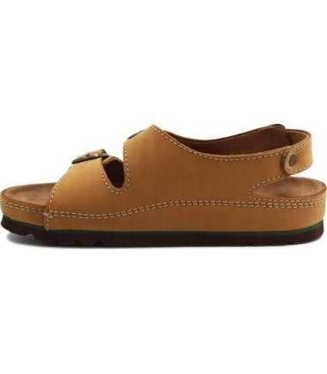 Comfortable Scholl AIR BAG BACK STRAP sandals, brown, size 44