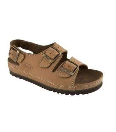Scholl Air Bag Back Strap Comfortable Sandals Brown 35