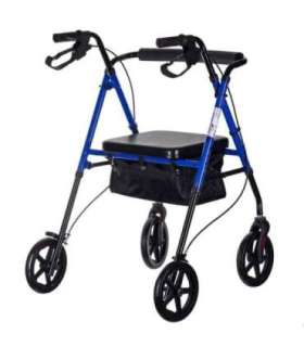 Lightweight aluminium four-wheel rehabilitation walker CH100AM