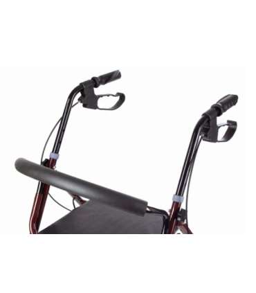 Four-wheel walker with seat function