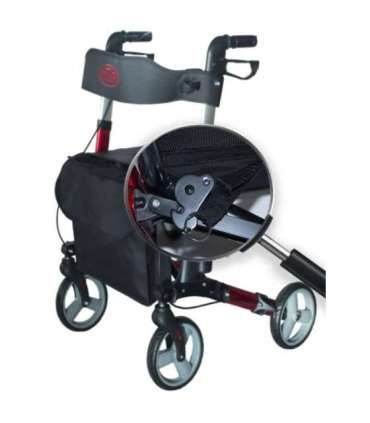 Aluminium four-wheel walker AT51006