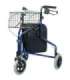 Practical tricycle walker with basket and bag