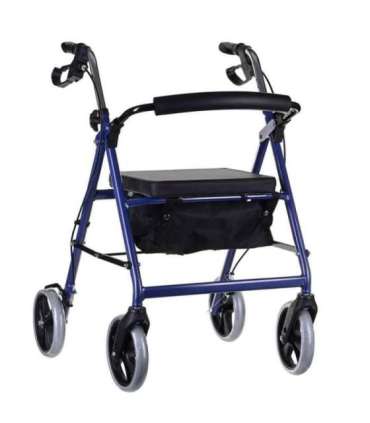 Four-wheel rehabilitation stand