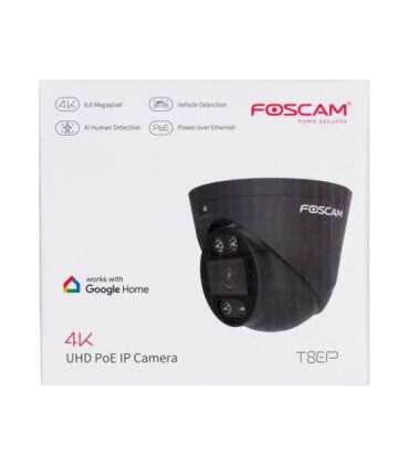 FOSCAM T8EP 8MP POE IP Camera Black