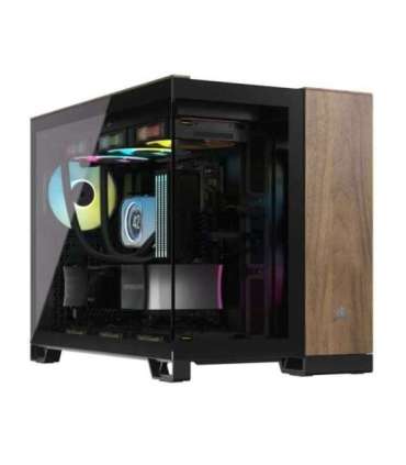 Corsair CC-9011286-WW computer case Midi Tower Black, Walnut