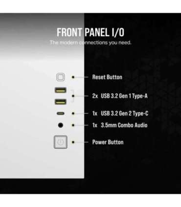 Corsair 2500X RGB Micro Tower White