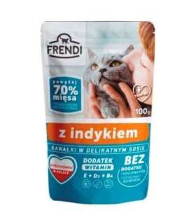 FRENDI Pieces in turkey sauce - wet cat food - 100 g