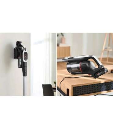 Bosch BCS931WBA stick vacuum/electric broom Battery Dry HEPA Bagless 0.4 L White 3 Ah