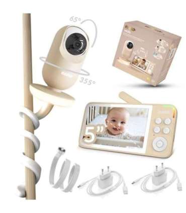 VEDO CREAM ELECTRONIC BABY NANNY WITH WIRELESS RECEIVER
