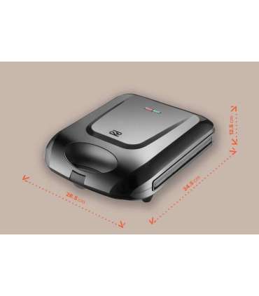 PROMIS SANDWICH TOASTER FOR 4 SANDWICHES, BLACK ST