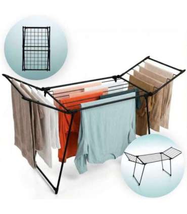 PROMIS SCOPELLO CLOTHES DRYER, EXTENDABLE, BLACK S