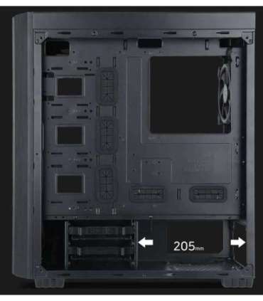 Gembird Fornax K500 ATX computer case, Midi Tower, Black