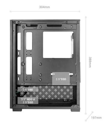 TACENS MARS MC-SE2 1xFRGB mATX- obudowa