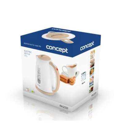 Concept RK2331 electric kettle 1.7 L 2200 W Beige, White