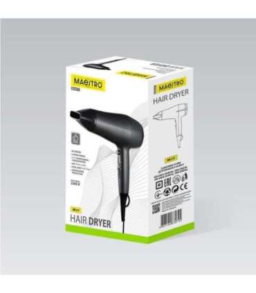 Hair dryer MAESTRO MR-217 2200 W Black, Graphite