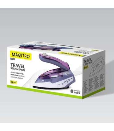 Steam iron MAESTRO MR-317T 1100W travel iron Purple