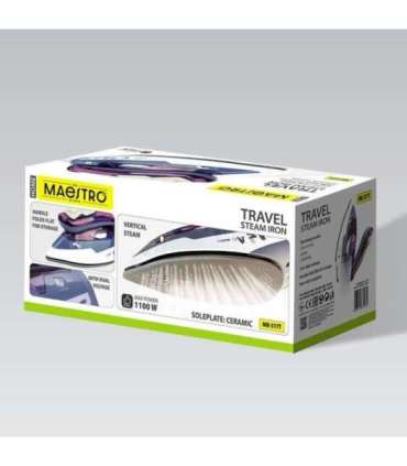 Steam iron MAESTRO MR-317T 1100W travel iron Purple