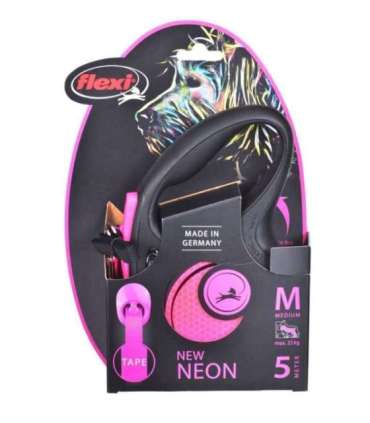 Flexi New Neon M 5 m Dog Retractable lead
