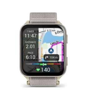Garmin Venu X1 5.08 cm (2") AMOLED Digital 448 x 486 pixels Touchscreen Gold, Titanium Wi-Fi GPS (satellite)