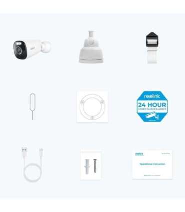 Reolink Argus Series B340 - 5MP Standalone Outdoor Battery Camera, 5/2.4 GHz Wi-Fi, Smart Detection, Color Night Vision