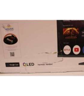 SALE OUT. Sharp 43HR7265E 43 Smart TV Google TV Black DAMAGED PACKAGING