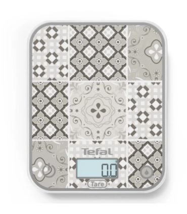 TEFAL Electronic Kitchen Scale Optiss BC50D6V0 Graduation 0.5/1 g Display type LCD Mozaic Decor