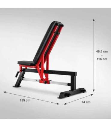 L5166 ADJUSTABLE EXCERCISE BENCH SEMI COMMERCIAL HMS