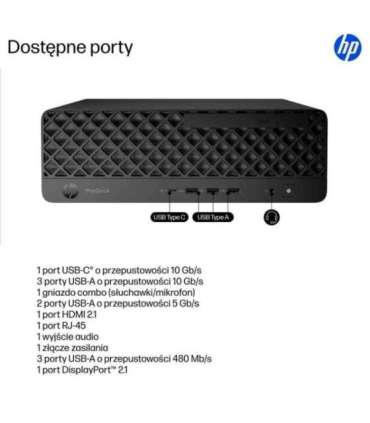 HP ProDesk 4 SFF G1i Desktop AI PC Intel Core Ultra 7 265 16 GB DDR5-SDRAM 1 TB SSD Windows 11 Pro Black