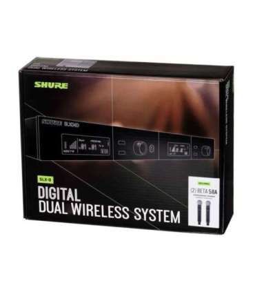Shure SLXD24DE/B58-G59 - dual digital wireless system with two transmitters/handheld microphones