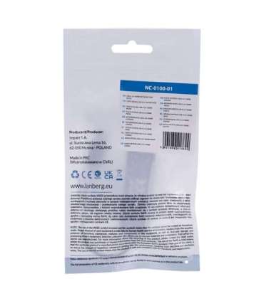 Lanberg NC-0100-01 cable interface/gender adapter USB-A RJ-45 Black