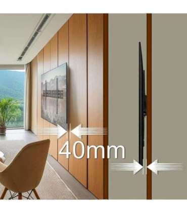 MACLEAN BRACKETS MC-862 Original Extra Sturdy Adjustable Easy Installation TV Bracket 26-55" 40kg Universal Black max