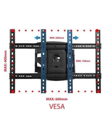 Esperanza ERW021 CRONOS 2.16 m (85") TV mount Black