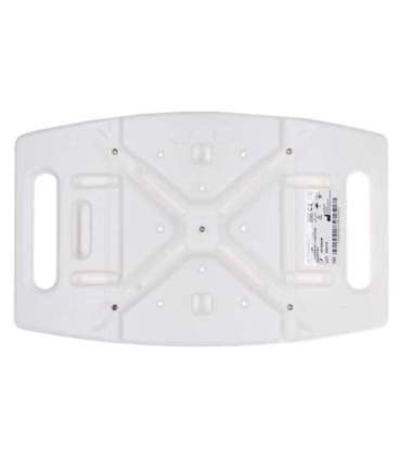 Rectangular shower stool with height adjustment