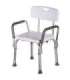 Shower chair with backrest and armrests