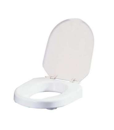 Toilet seat elevation cap with flap Etac HI-Loo 10 cm