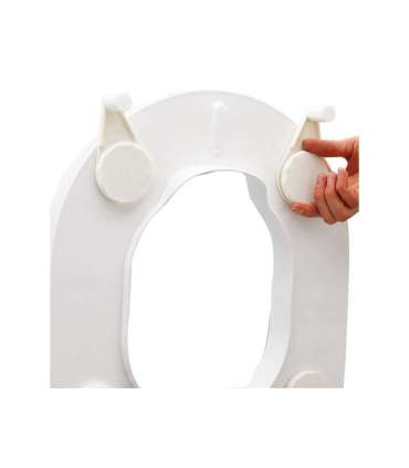 Toilet seat elevation cap with flap Etac HI-Loo 10 cm
