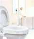 Toilet seat elevation cap with flap Etac HI-Loo 10 cm
