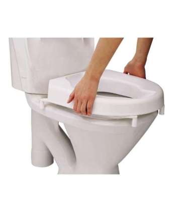 Toilet seat elevation cap with flap Etac HI-Loo 10 cm