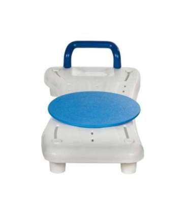 Bath bench with rotating disc