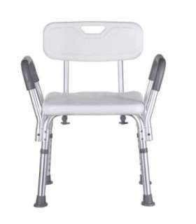 Shower stool with backrest and handles