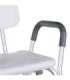 Shower stool with backrest and handles