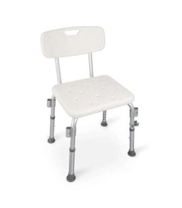 Shower stool with backrest and handles