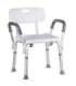 Shower stool with backrest and handles