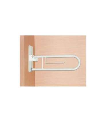 Toilet handrail, bathroom hinged handle White