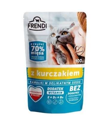 FRENDI Pieces in sauce with chicken - wet cat food - 100 g
