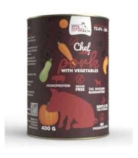 Syta Micha CHEF Wieprzowina z warzywami Karma mokra dla psa 400g