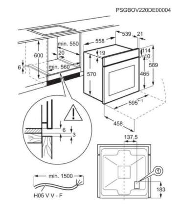 Oven ELECTROLUX KOFDP46BK