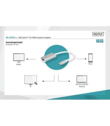Digitus USB-C 3.2 Gen 1 to HDMI Graphic Adapter DA-70836